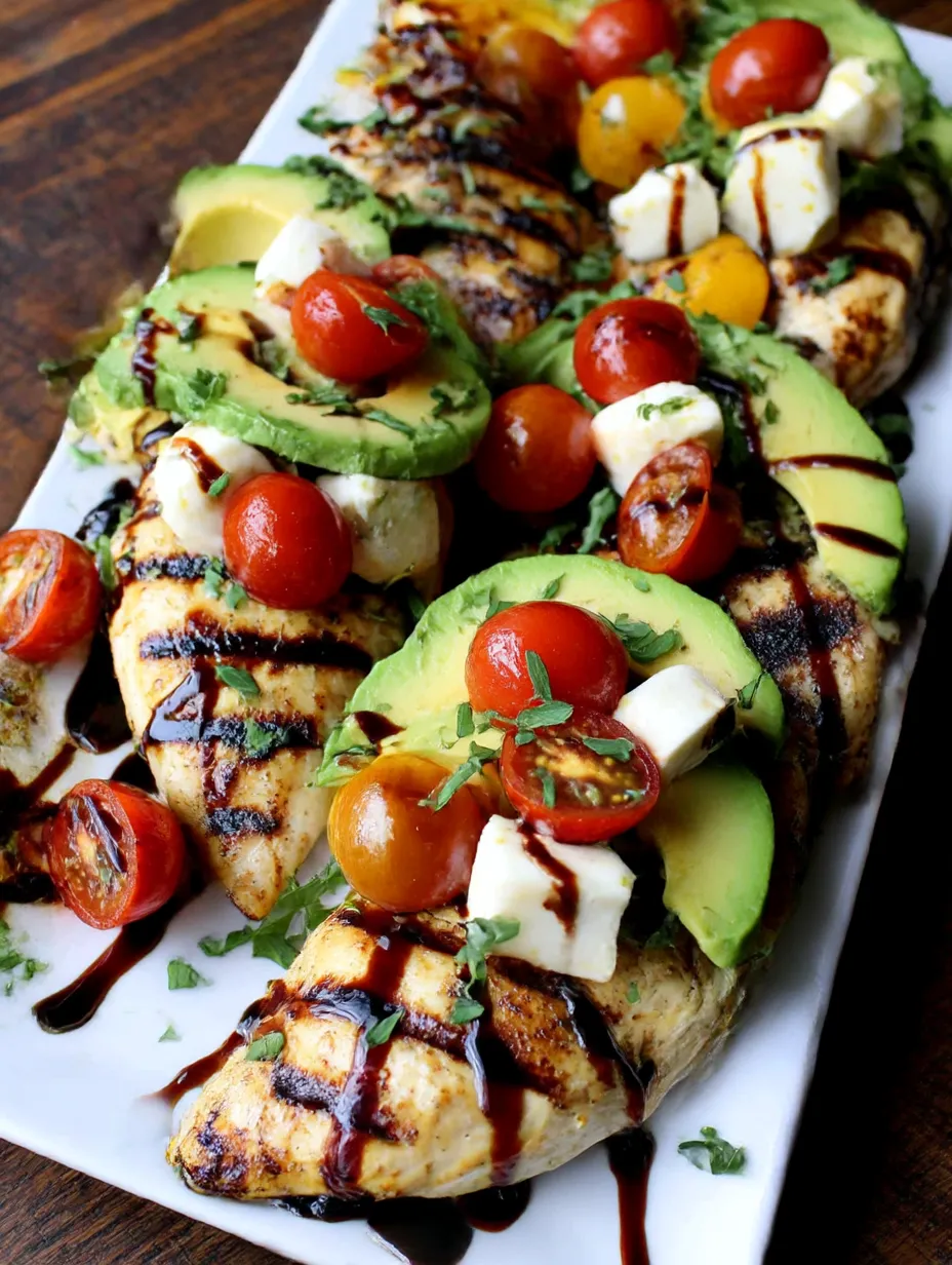 Grilled California Avocado Chicken Recipe.