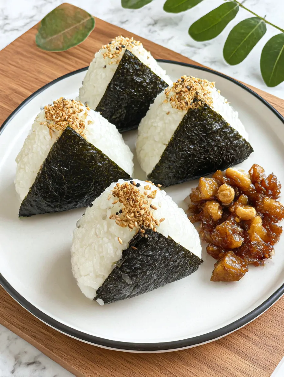 A plate of rice with seasoning on top.