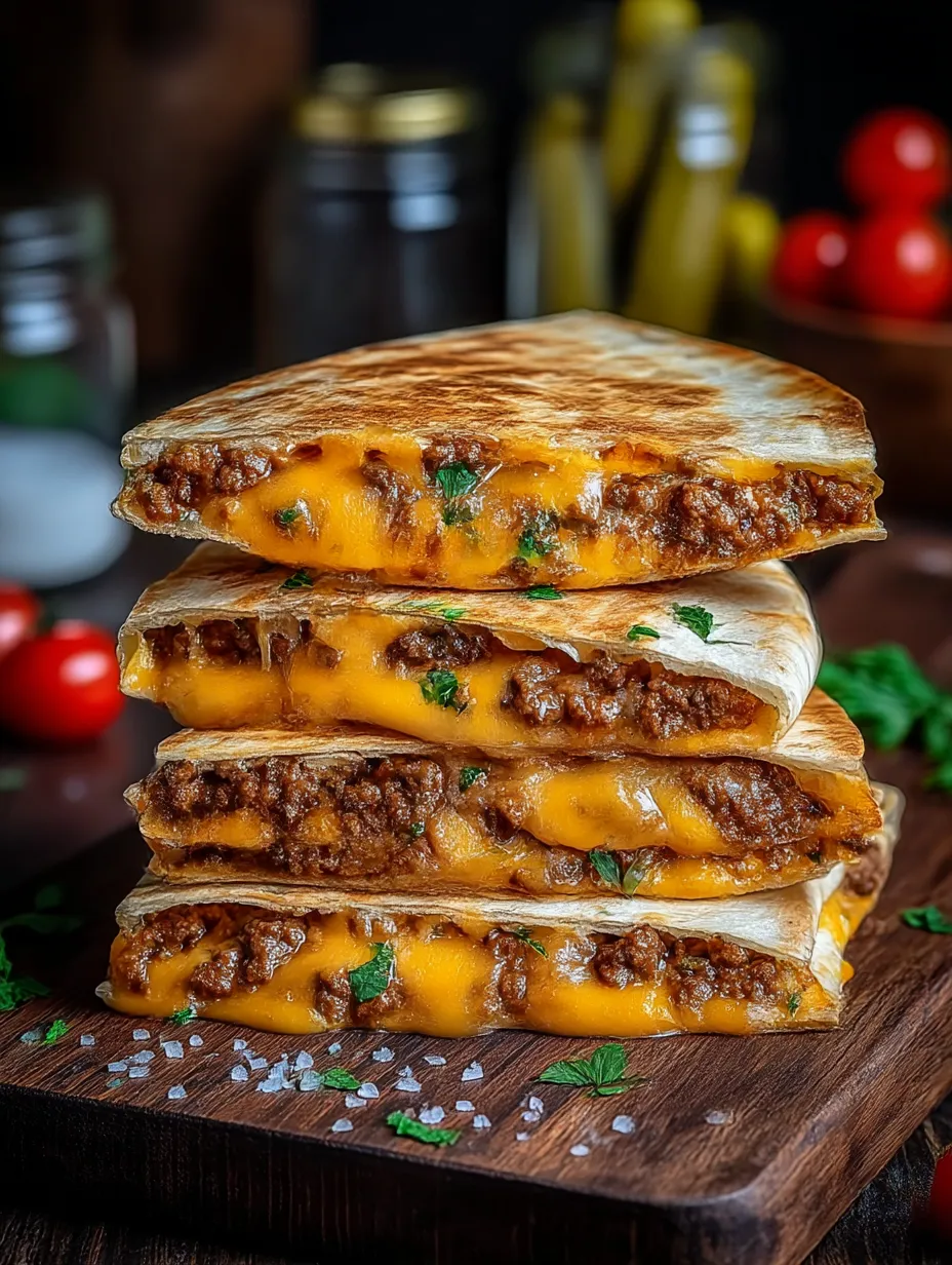A stack of three cheese enchiladas.