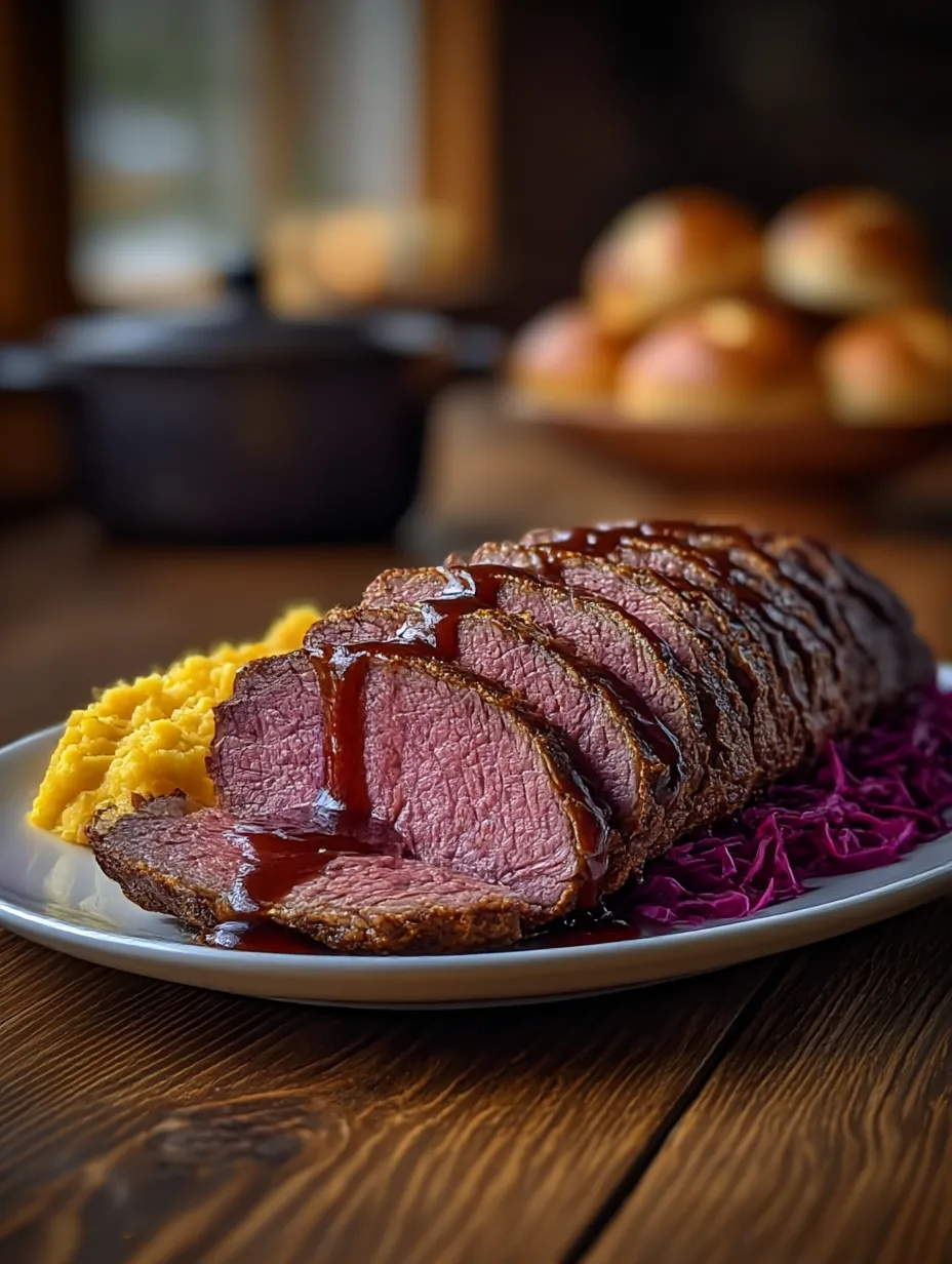 A plate of food with a steak on it.