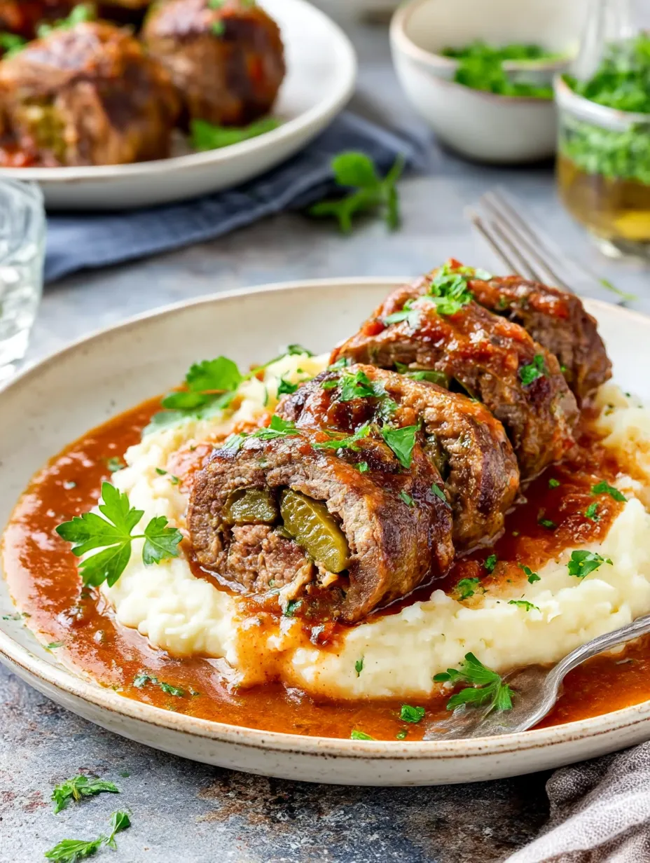 A plate of food with meatballs and potatoes.