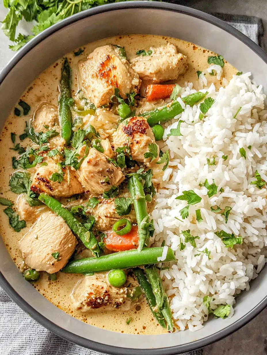 A bowl of rice and chicken.