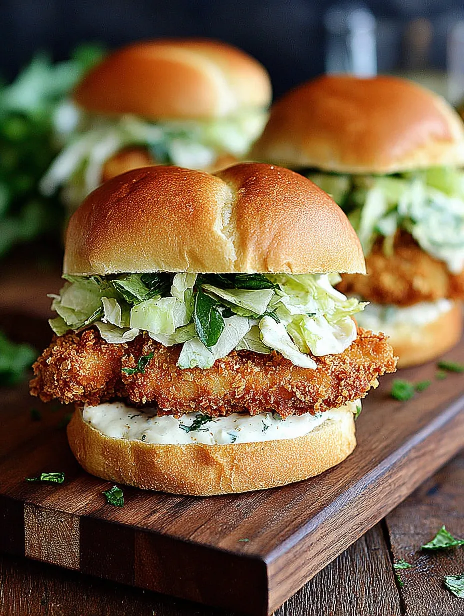 Two fish sandwiches with lettuce and mayonnaise.