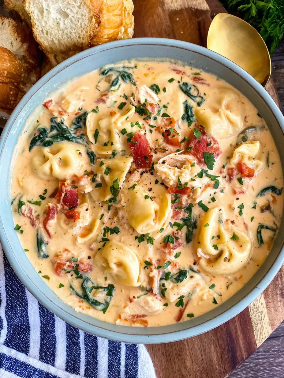 A bowl of soup with pasta, tomatoes, and greens.