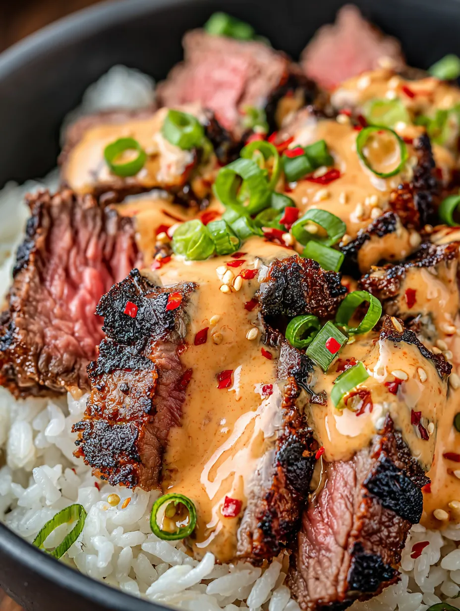 A close up of a piece of meat with a sauce on it.