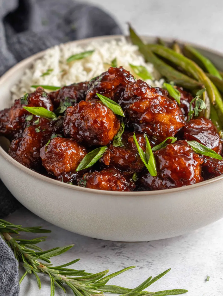 A bowl of chicken and beans.
