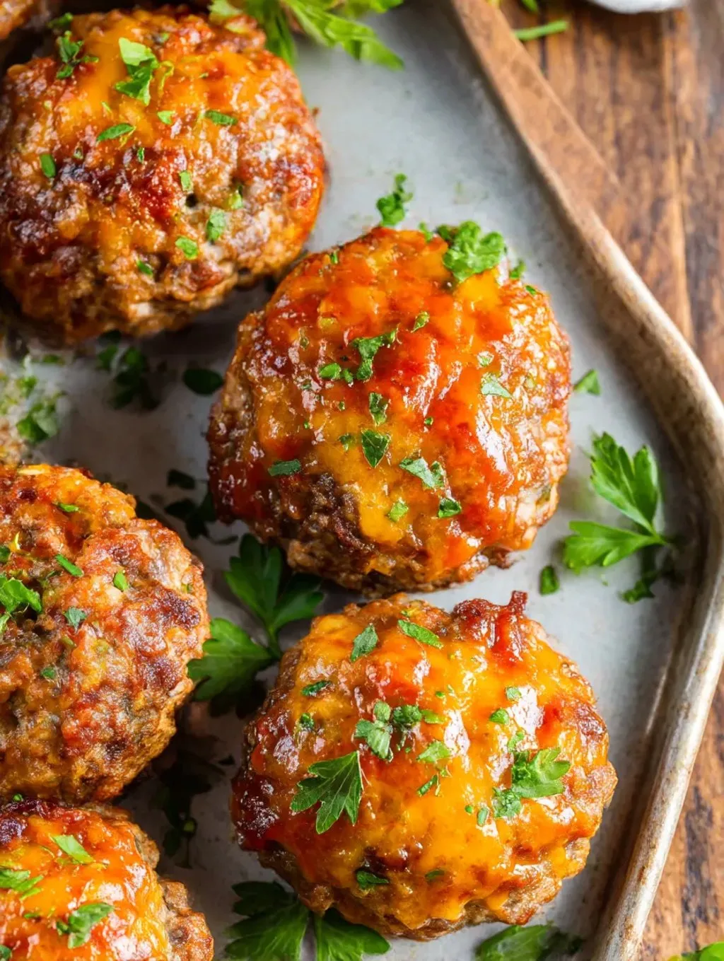 A plate of meatballs with cheese and tomato sauce.