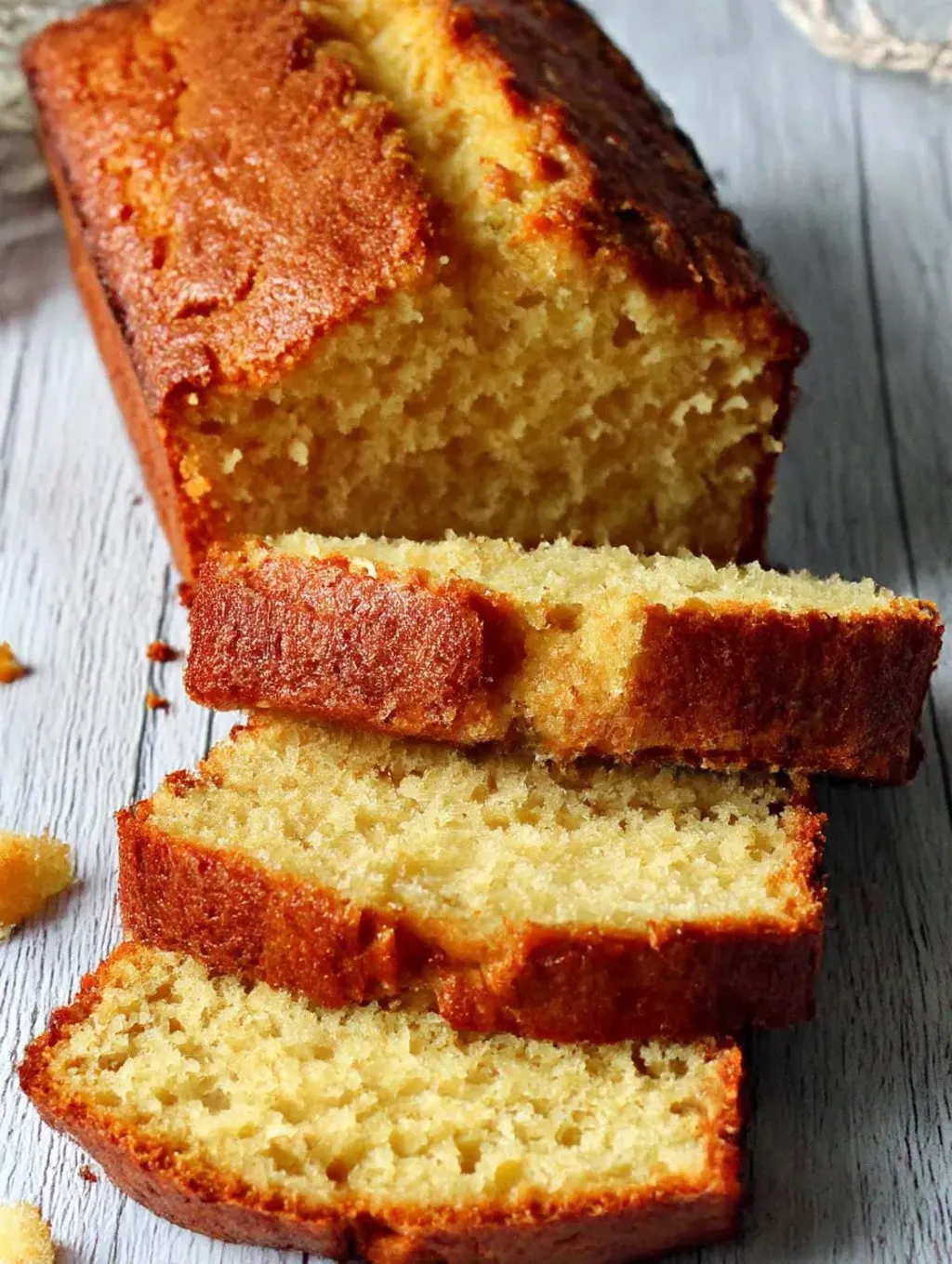 A slice of Mary Berry Golden Syrup Cake.