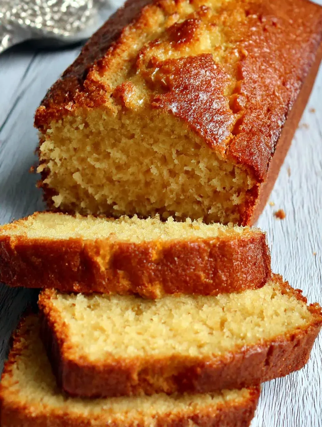 A slice of Mary Berry Golden Syrup Cake.