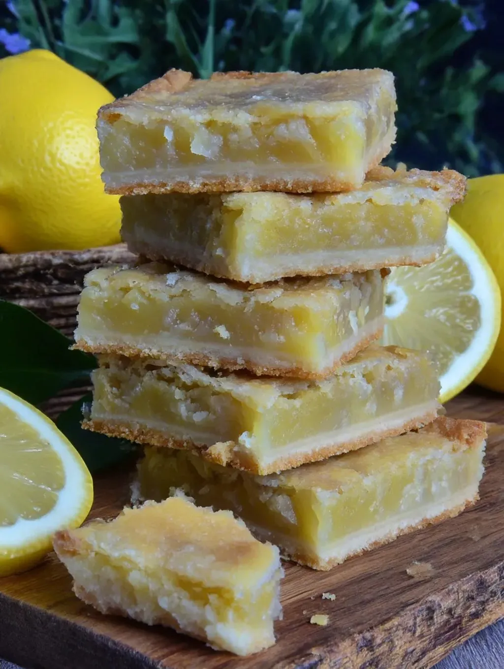 A stack of lemon pies.