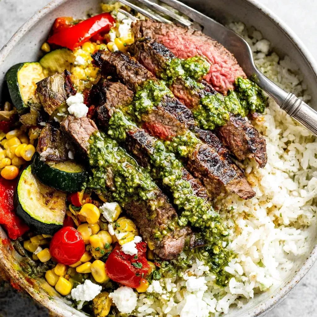 A bowl of food with meat and vegetables.