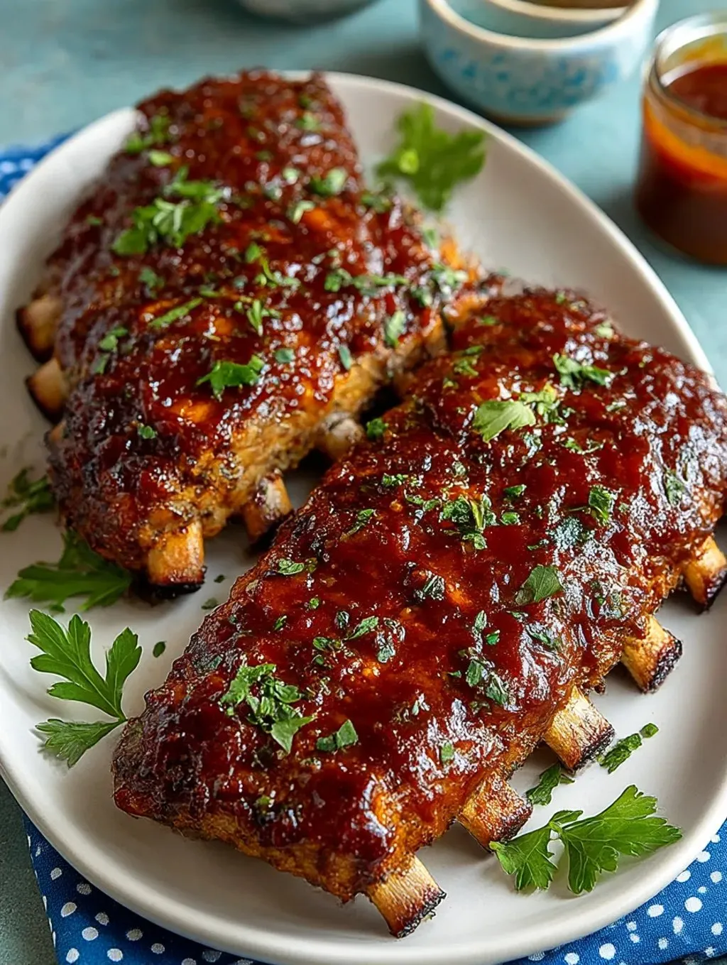 A white plate with ribs on it.