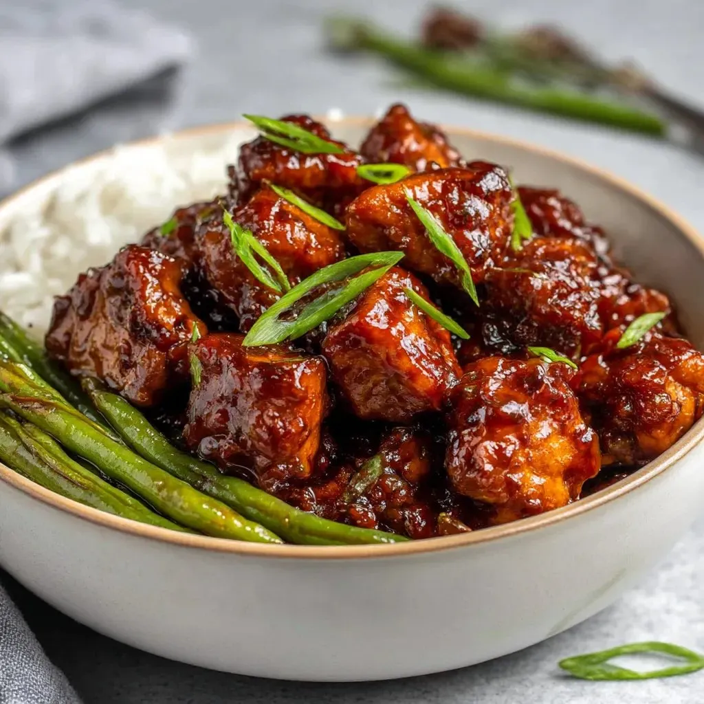 A bowl of Thai Basil Chicken Pad Krapow.