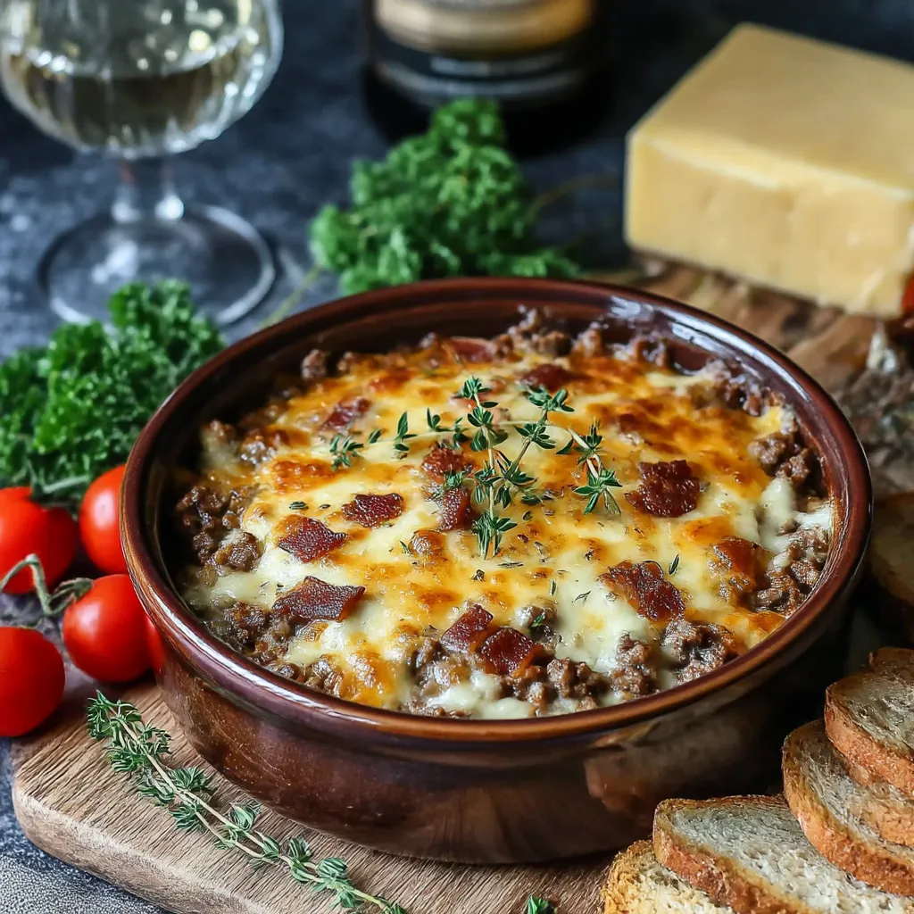 A bowl of food with a spoon in it.