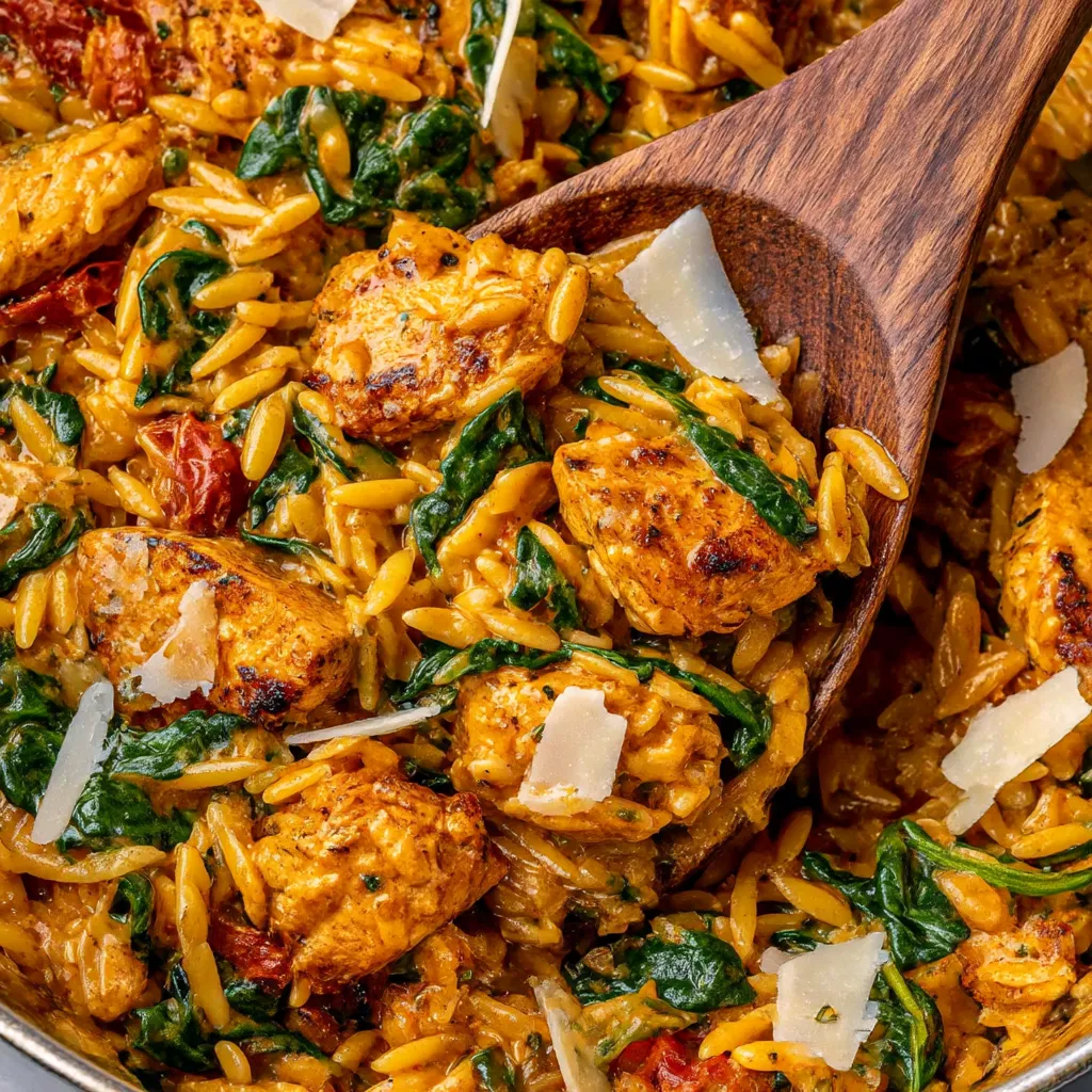A bowl of rice and chicken with cheese on top.