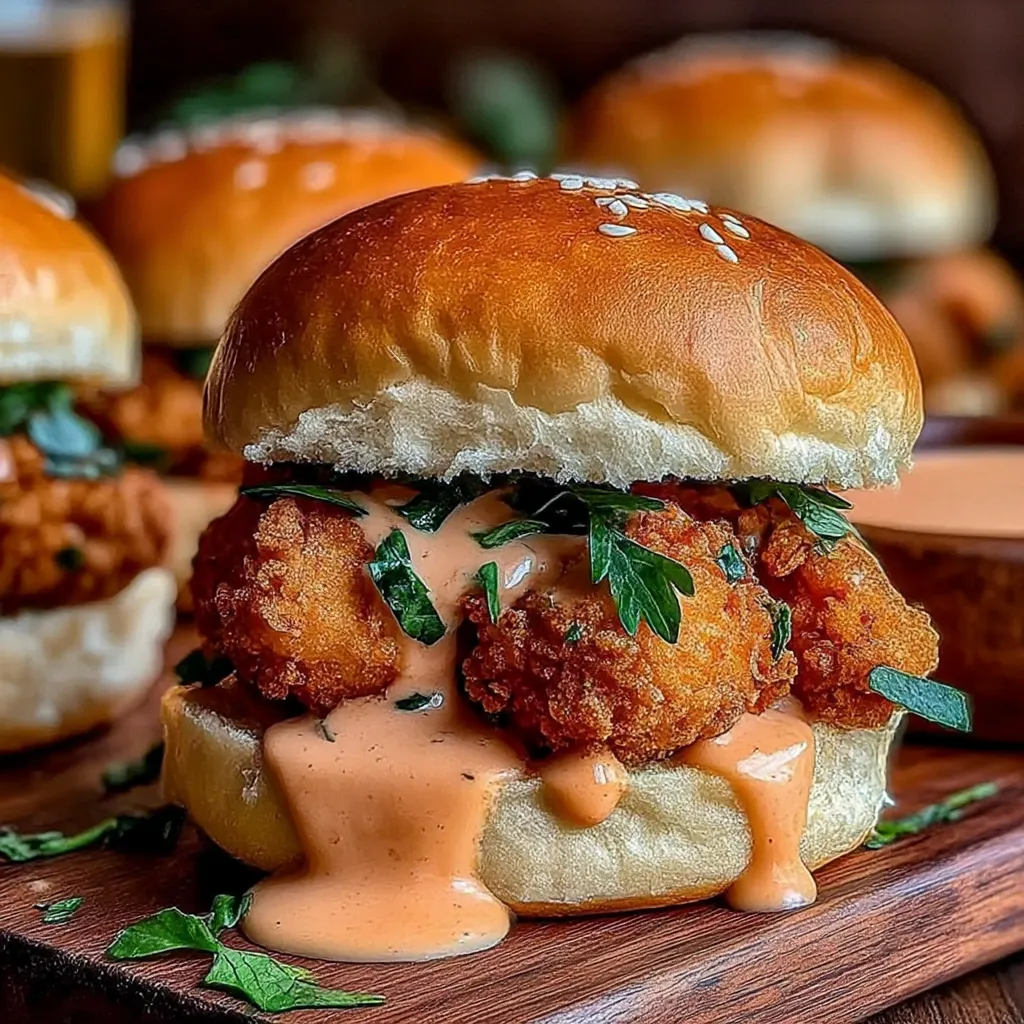 A sandwich with chicken and sauce.