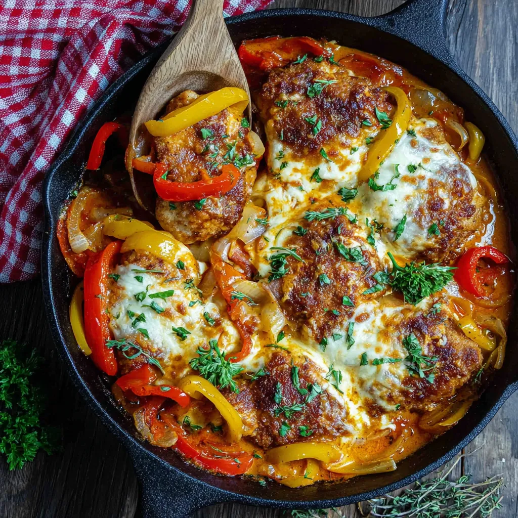 A pan of food with a wooden spoon in it.