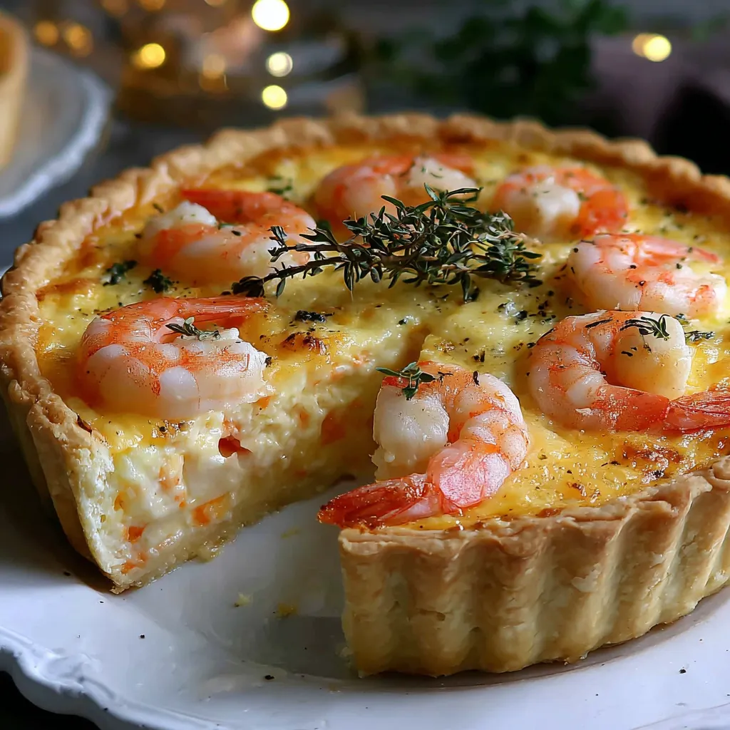 A slice of shrimp and cheese pie.