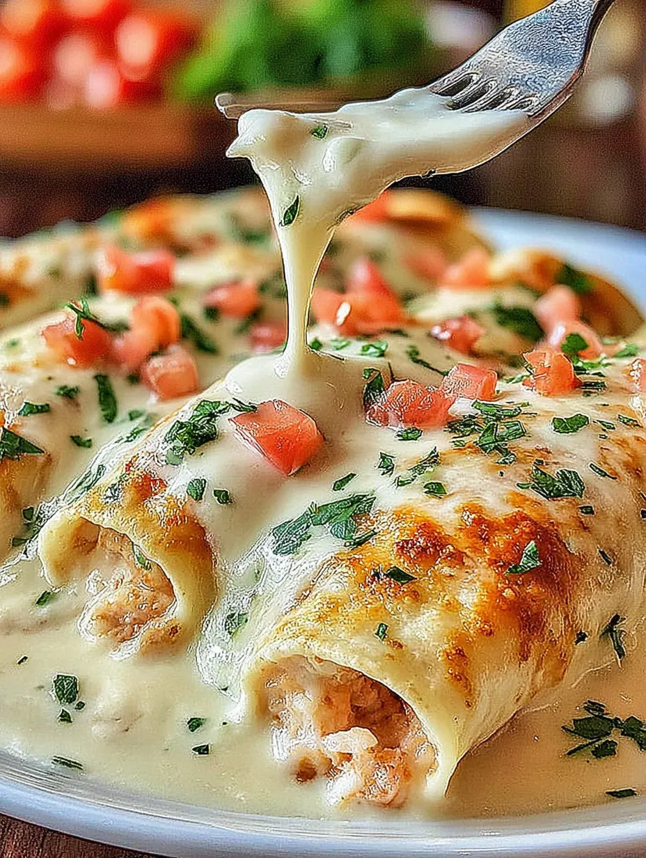 A white spoon is in a bowl of food.