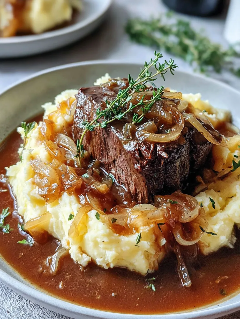 A plate of food with meat and onions.