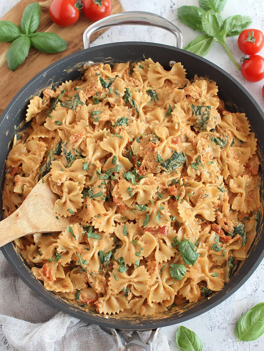 A bowl of pasta with vegetables.