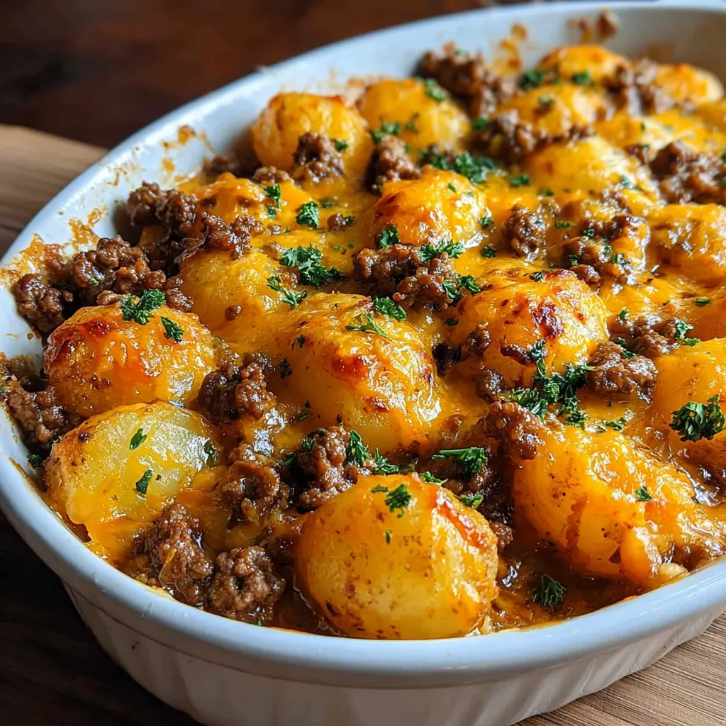 A white bowl filled with meat and potatoes.