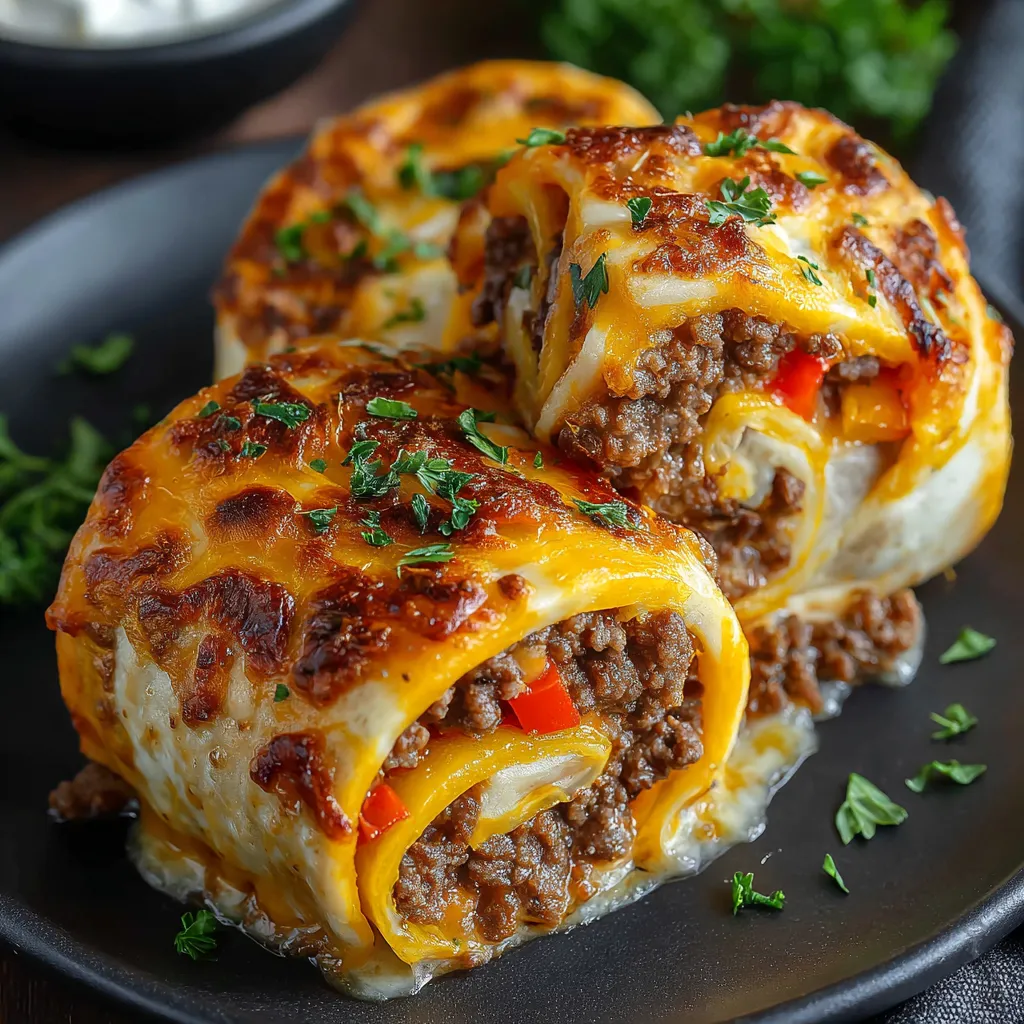 A plate of food with a burrito and a salad.