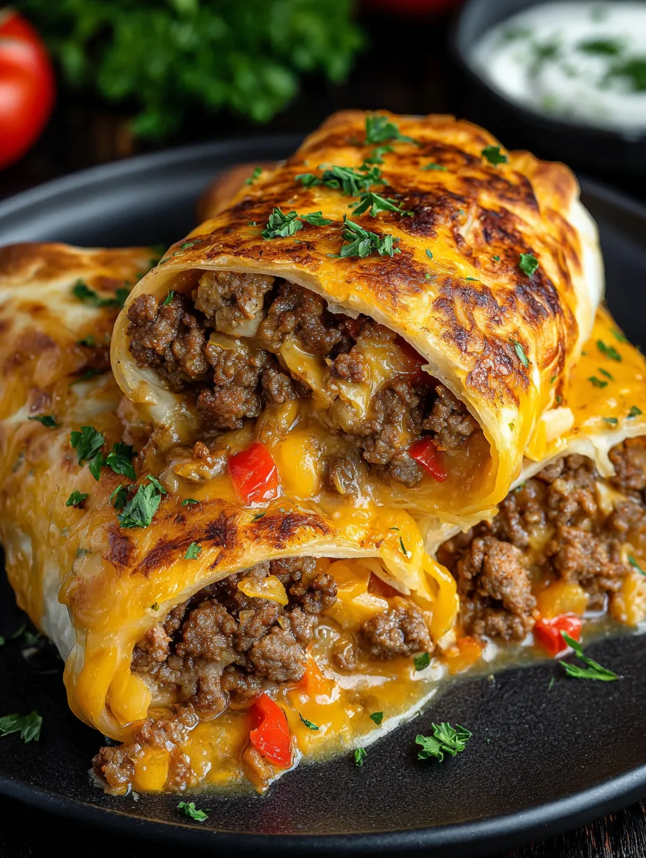 A plate of food with a burrito and a salad.