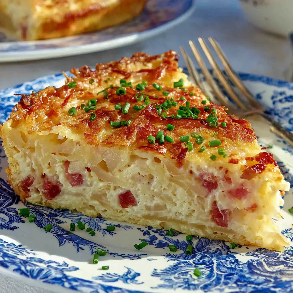 A slice of pie on a plate.